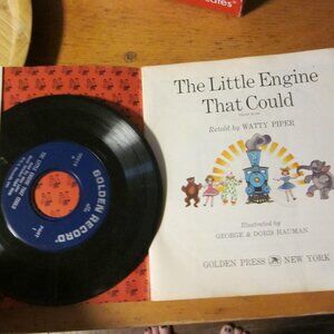 vtg Golden book hear and read illustrated in good shape The little Engine